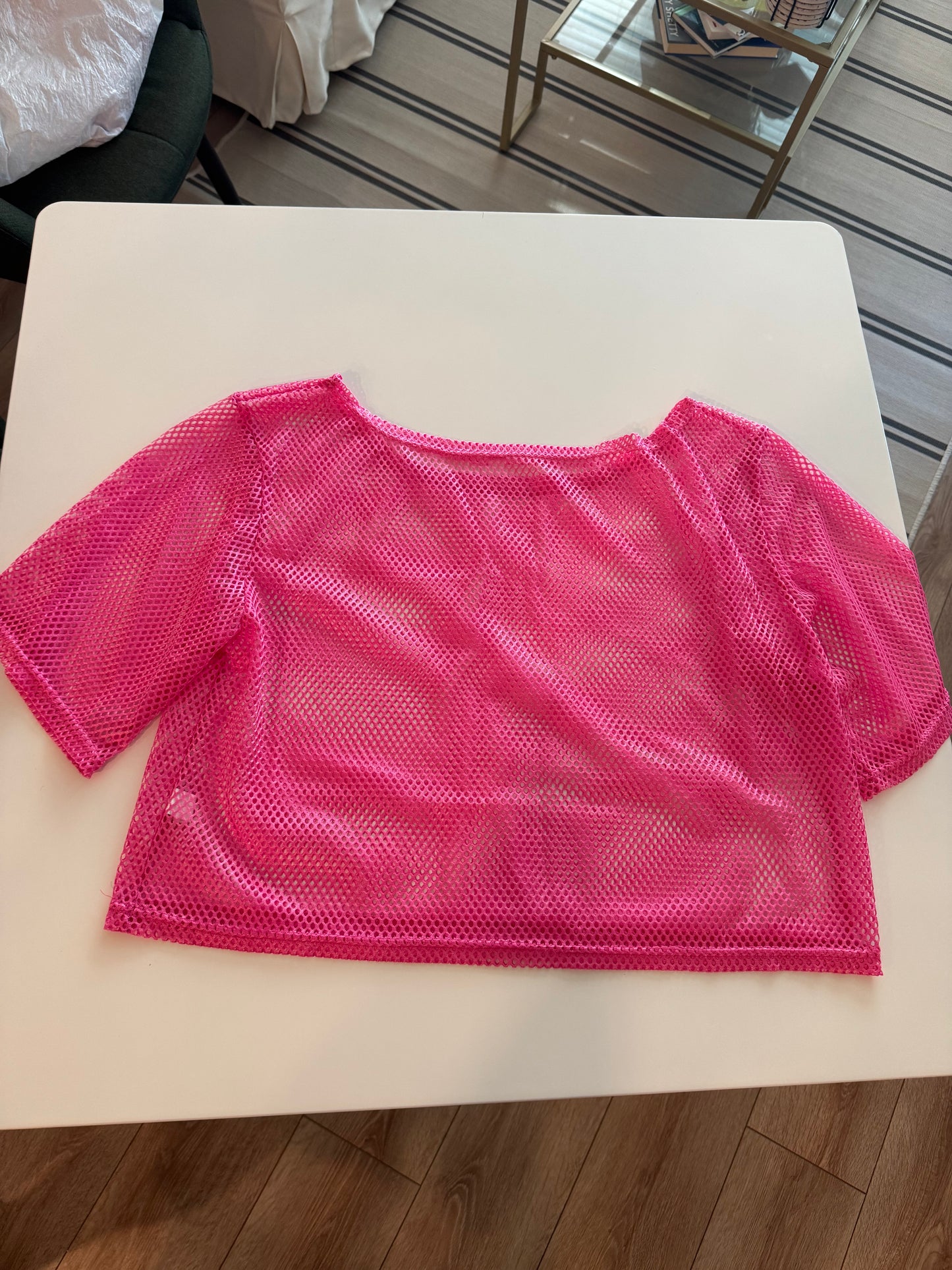 Shirt pink mesh - Size L