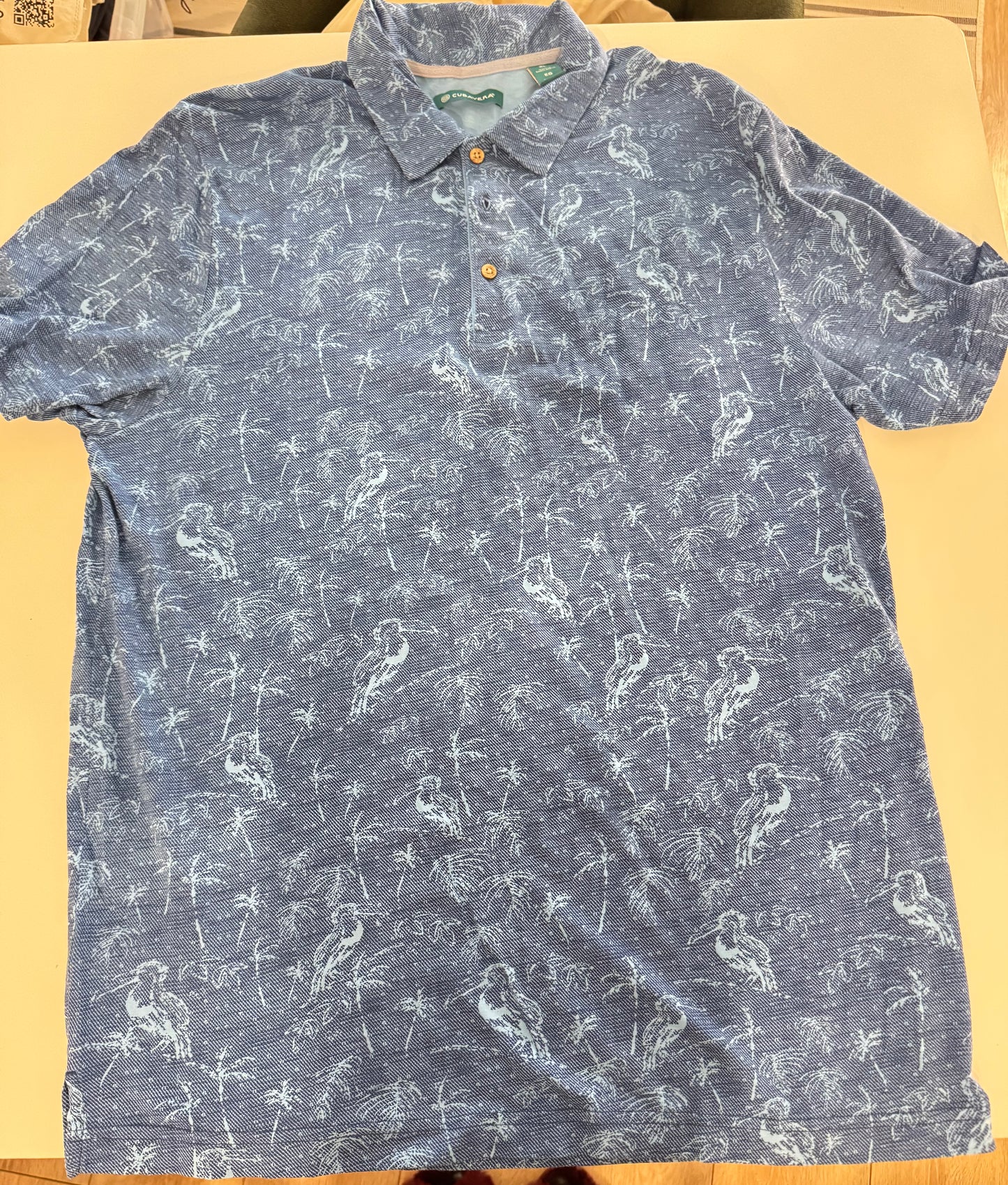 Cubavera Polo Blue Size XL