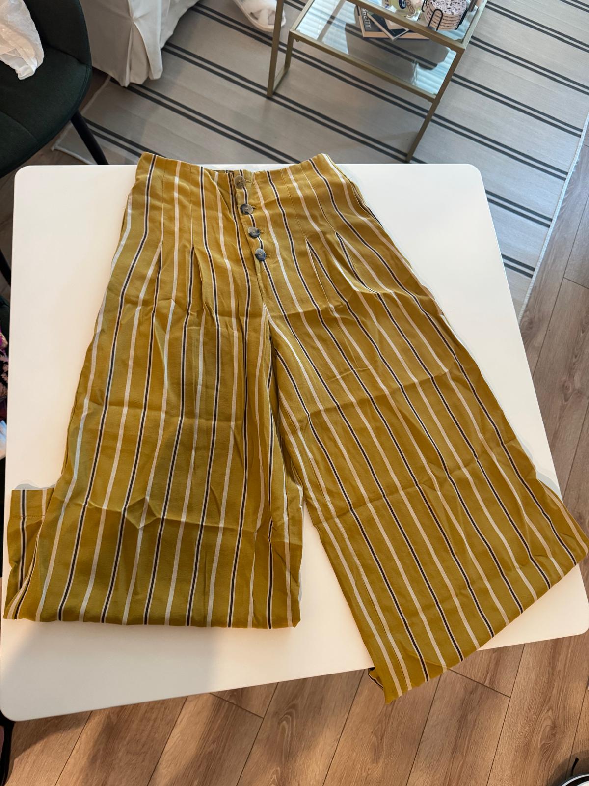 Pants stripes yellow - Size S