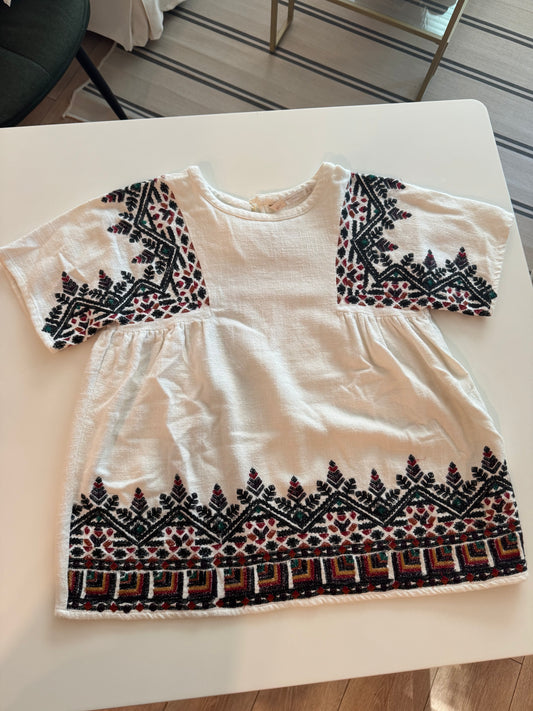 Shirt white embroidery - Size M