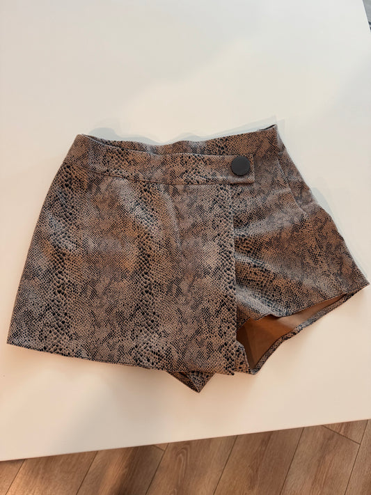 Shorts skirt snake skin - Size S