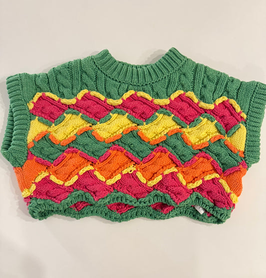 Vest Colourful Green Sara Size S