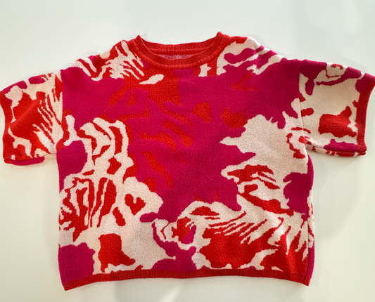 Shirt Floral Pink size S