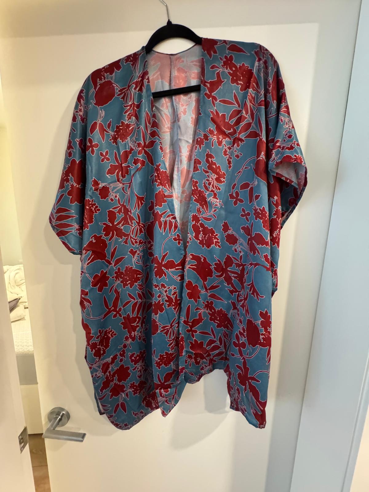 Kimono red and blue - Size S