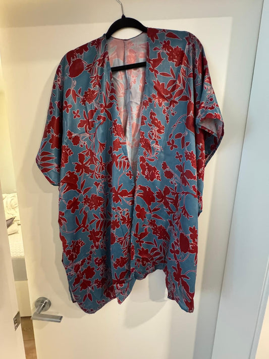 Kimono red and blue - Size S
